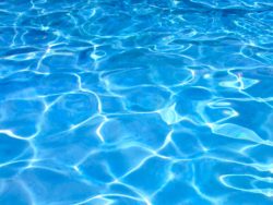 sparkling pool water